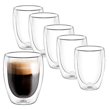 Szklanka termiczna do kawy i herbaty z podwójną ścianką Wilmax 200 ml