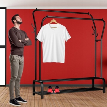 ДВОЙНАЯ ВЕШАЛКА ДЛЯ ОДЕЖДЫ, ПОДСТАВКА ДЛЯ ГАРДЕРОБА