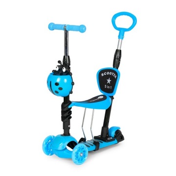 HULAJNOGA BALANSOWA 5w1 BIEDRONKA JEŹDZIK TRÓJKOŁOWA LED NIEBIESKA