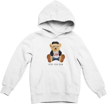 Bluza z Kapturem Miś Ralph Z Misiem 4 Biała L