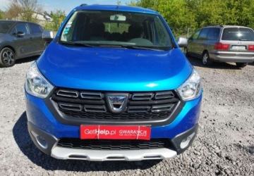 Dacia Lodgy Minivan Facelifting 1.2 TCe 115KM 2018 Dacia Lodgy Dacia Lodgy Stepway 1.2 tce klima navi pdc stan bdb gwarancja, zdjęcie 3