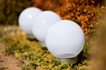 2x светодиодный садовый светильник SOLAR BALL 15 см SATIN