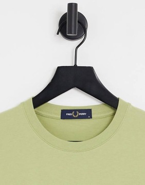 FRED PERRY SZAŁWIOWY T-SHIRT NADRUK LOGO (L)