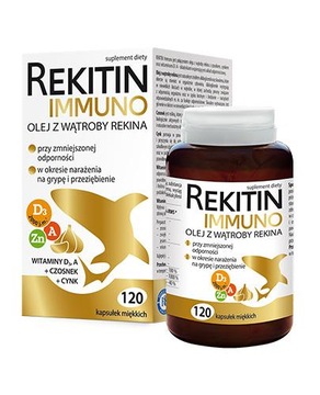Rekitin Immuno 120 kaps. olej z wątroby rekina
