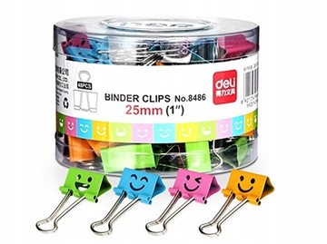 ОФИСНЫЕ ЗАЖИМЫ 25ММ ЦВЕТНЫЕ 48 шт ОПТОМ. ОЛС ТЕСТ