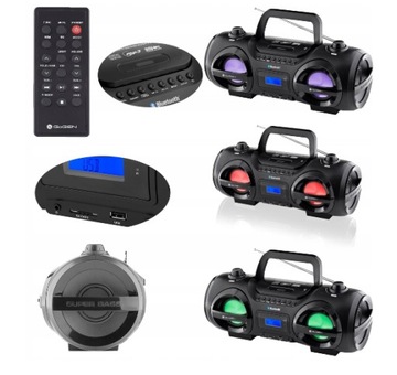 BOOMBOX TUBA RADIO MP3 USB WIEŻA GŁOŚNIK BLUETOOTH