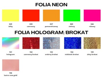 Naklejka imię imiona dowolne Personalizowana 3 cm hologram neon