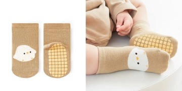 Skarpetki antypoślizgowe niemowlęce bawełniane anti-slip abs 74-80 6-12m