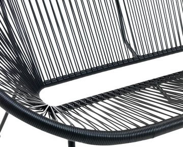 2-МЕСТНАЯ САДОВАЯ СКАМЬЯ УДОБНЫЙ ДИВАН ДЛЯ ТЕРРАСЫ, БАЛКОНА