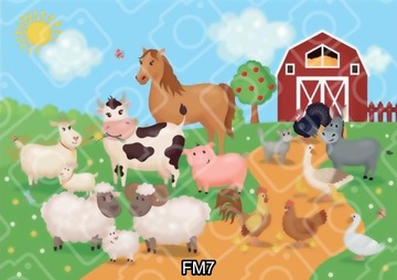 FARMA Фермерский торт Украшение для вафельного торта Сахарный принт А4