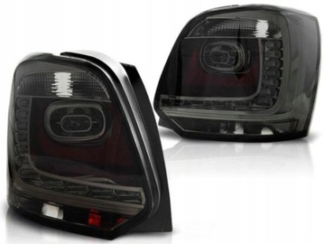 LAMPY DIODOWE TYLNE VW POLO V HB 09-13 SMOKE LED