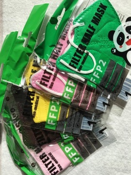 Пылезащитная маска ДЕТСКАЯ АНТИСМОГ-полумаска FFP2, ЧЕРНАЯ