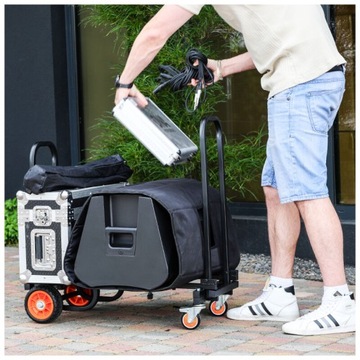 DNA CART M1 wózek transportowy składany pojemny metalowy platforma do 150kg