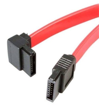 Kabel SATA (kątowy) - SATA (prosty) krótki