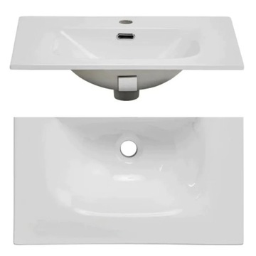 Umywalka Meblowa Wpuszczana w Blat 60cm Ceramiczna