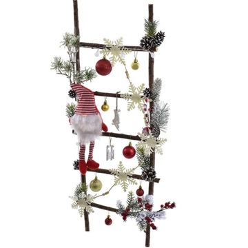 ДЕРЕВЯННАЯ ЛЕСТНИЦА ОРНАМЕНТ УКРАШЕНИЕ САНТА-СЛОН РОЖДЕСТВЕНСКИЙ СЛОН Боярышник ЕЛЕВАЯ КОМНАТА