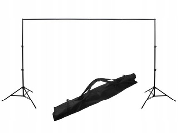 ZESTAW do TEŁ TŁA Belka 150-300cm Statywy 190cm