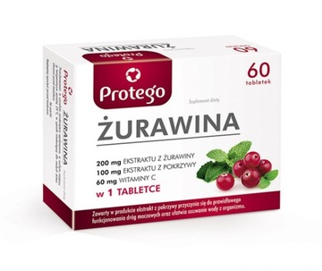 Protego Żurawina - na drogi moczowe, 60 tabletek