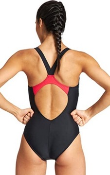 strój kąpielowy jednoczęściowy kostium pływacki Arena Threefold czarny r.44