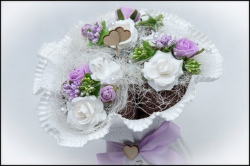 СВАДЕБНЫЙ ПОДАРОЧНЫЙ БУКЕТ ИЗ 3-Х ПОЛОТЕНЦИЙ