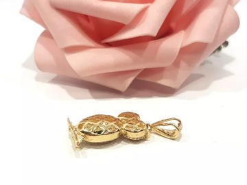 КРАСИВЫЙ ЗОЛОТОЙ КУЛОН СОВА PR.585 3.09G