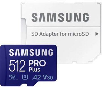 Карта Micro SD SAMSUNG PRO Plus 512 ГБ, 180/130 МБ