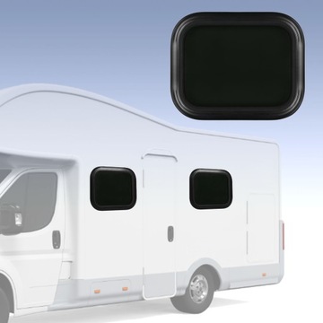 Рама из алюминиевого сплава из черного алюминиевого сплава для дома на колесах, круглая водонепроницаемая закаленная стеклянная рама