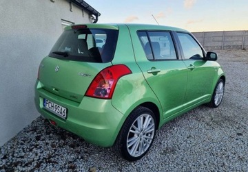 Suzuki Swift IV Hatchback 5d 1.3 92KM 2009 Suzuki Swift Sliczny 1.3 Benzyna BOGATA WERSJA Niski Przebieg ORYGINAL Zad, zdjęcie 1