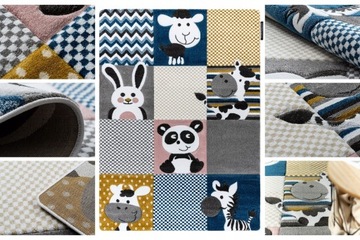 КОВЕР ДЕТСКИЙ 120х170 ЕДИНОРОГ БУЛЬДОГ ПОНИ