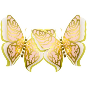 NAKLEJKI MOTYLE ŚLUBNE 3D MOTYL 2 SZT