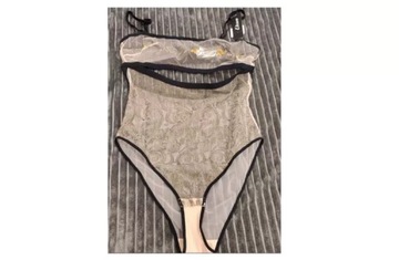 JANE BODY BANDEAU Z HAFTOWANEGO TIULU ETAM S