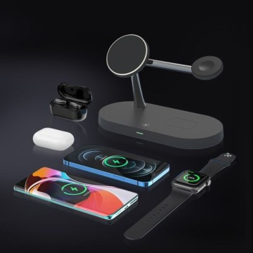 ЗАРЯДНОЕ УСТРОЙСТВО MAGSAFE ДЛЯ IPHONE 12 13 14 15 / AIRPODS / ЧАСЫ - ЛАМПА