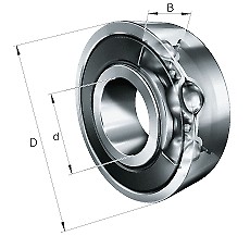 Комплект подшипников, 2 шт. 6006 2RS 30X55x13 МГК.