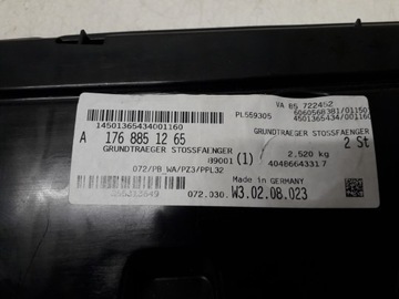 MERCEDES A TŘÍDA W176 12- VÝZTUHA NÁRAZNÍKU PŘEDNÍHO A1768851265