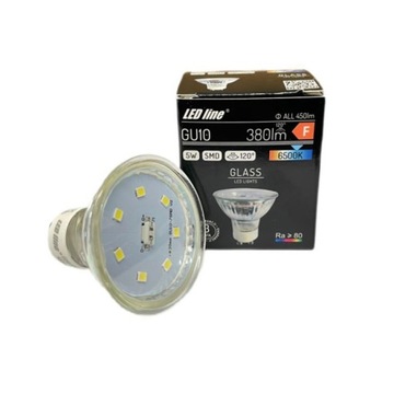 ŻARÓWKA LED GU10 5W 120' biała zimna 6500K