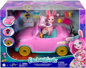 ENCHANTIMALS BUNNY CAR кукольная машинка + КУКЛА Бри Банни