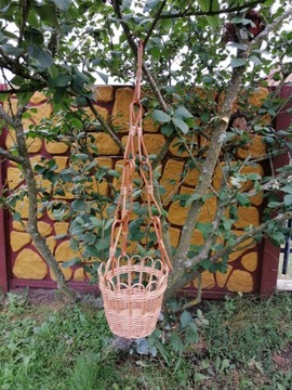 Плетеная подставка для цветов Плетеная корзина для цветов