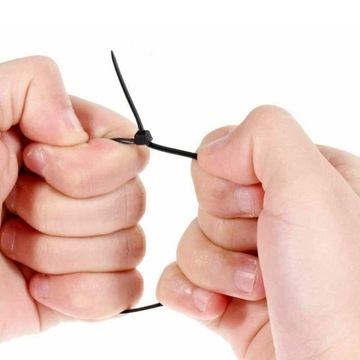 ОЧЕНЬ ПРОЧНЫЕ ЗАЖИМЫ 2,5x200мм 100 ШТ. ЧЕРНЫЕ КАБЕЛЬНЫЕ Стяжки