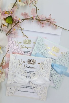 ПРИГЛАШЕНИЯ НА КРЕЩЕНИЕ, АЖУРНОЕ КРЕЩЕНИЕ, РОЗОВОЕ ЗОЛОТО