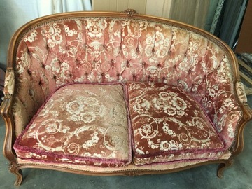 SOFA +2 FOTELE Chippendale Warrings rzeżbiona