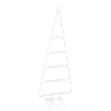 Choinka na pniu w stylu LOFT metalowa biała JOVEN 130 cm Boże Narodzenie