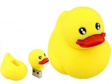 PENDRIVE USB SZYBKI FLASH DRIVE ULTRA PAMIĘĆ ZAWIESZKA PREZENT KACZKA 64GB