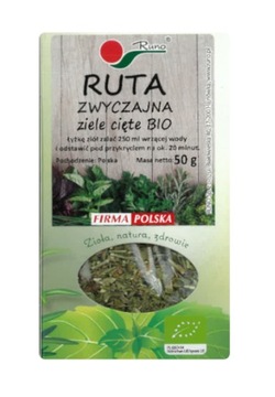 Ruta ziele BIO EKO 50 g Certyfikat ekologiczny Runo