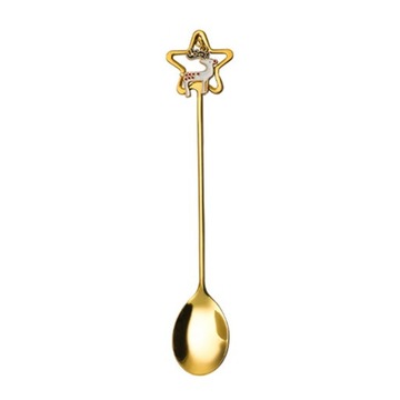 304 Stainless Steel Spoon Fork Cute Christmas Tableware Gift Star Coffee