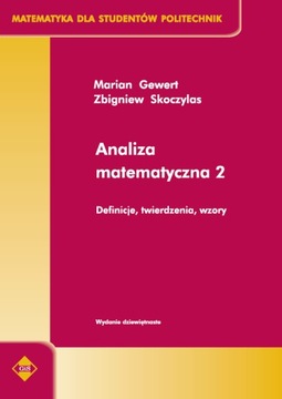 Analiza matematyczna 2. Definicje, twierdzenia, wzory