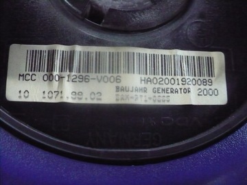 SMART FOURTWO 450 PÁSEK AIRBAG 000-1296-V006