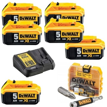 КОМБО-НАБОР DEWALT 12 ШТ. ИНСТРУМЕНТЫ АККУМУЛЯТОРЫ 6x5AH 18V