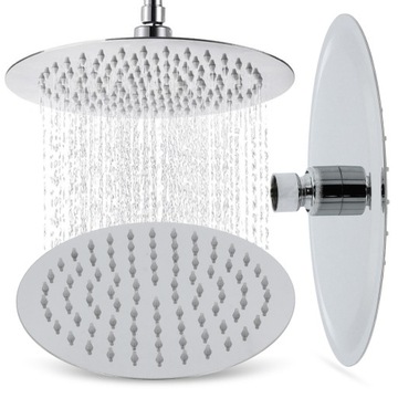 DESZCZOWNICA PRYSZNICOWA 20 CM GŁOWICA NATRYSKOWA PRYSZNICA OKRĄGŁA CHROM