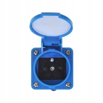 ADAPTER PRZEJŚCIÓWKA WTYCZKA CEE GNIAZDO 230V 16A NA CAMPING POLE NAMIOTOWE