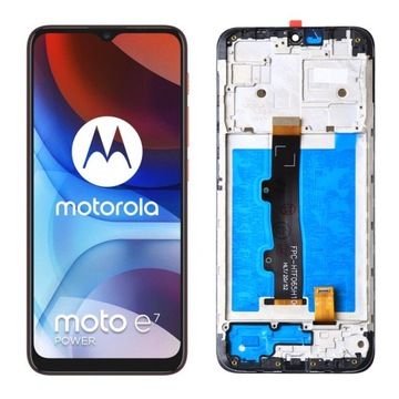 WYŚWIETLACZ LCD DOTYK Motorola Moto E7 POWER RAMKA